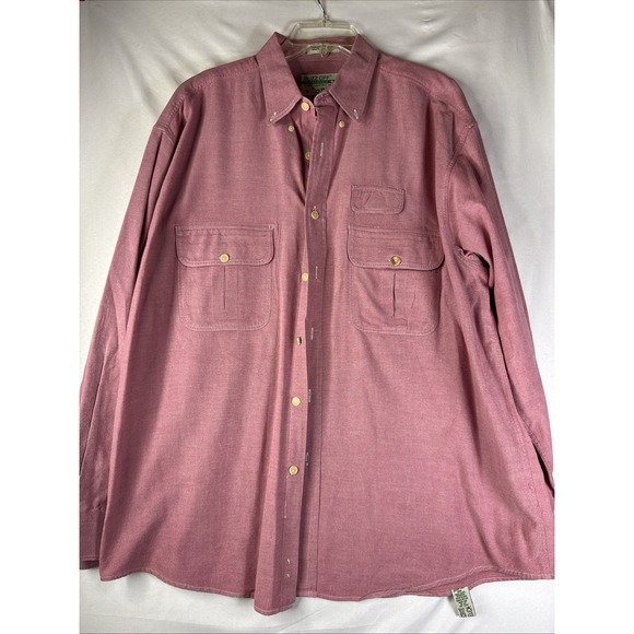 Orvis Other - Orvis Shirt Mens XL Pink Buzz Off Insect Shield Long Sleeve Button Down Pockets